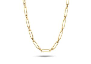 Blush Necklace 3129YGO - 14k Yellow Gold 45cm Paperchain