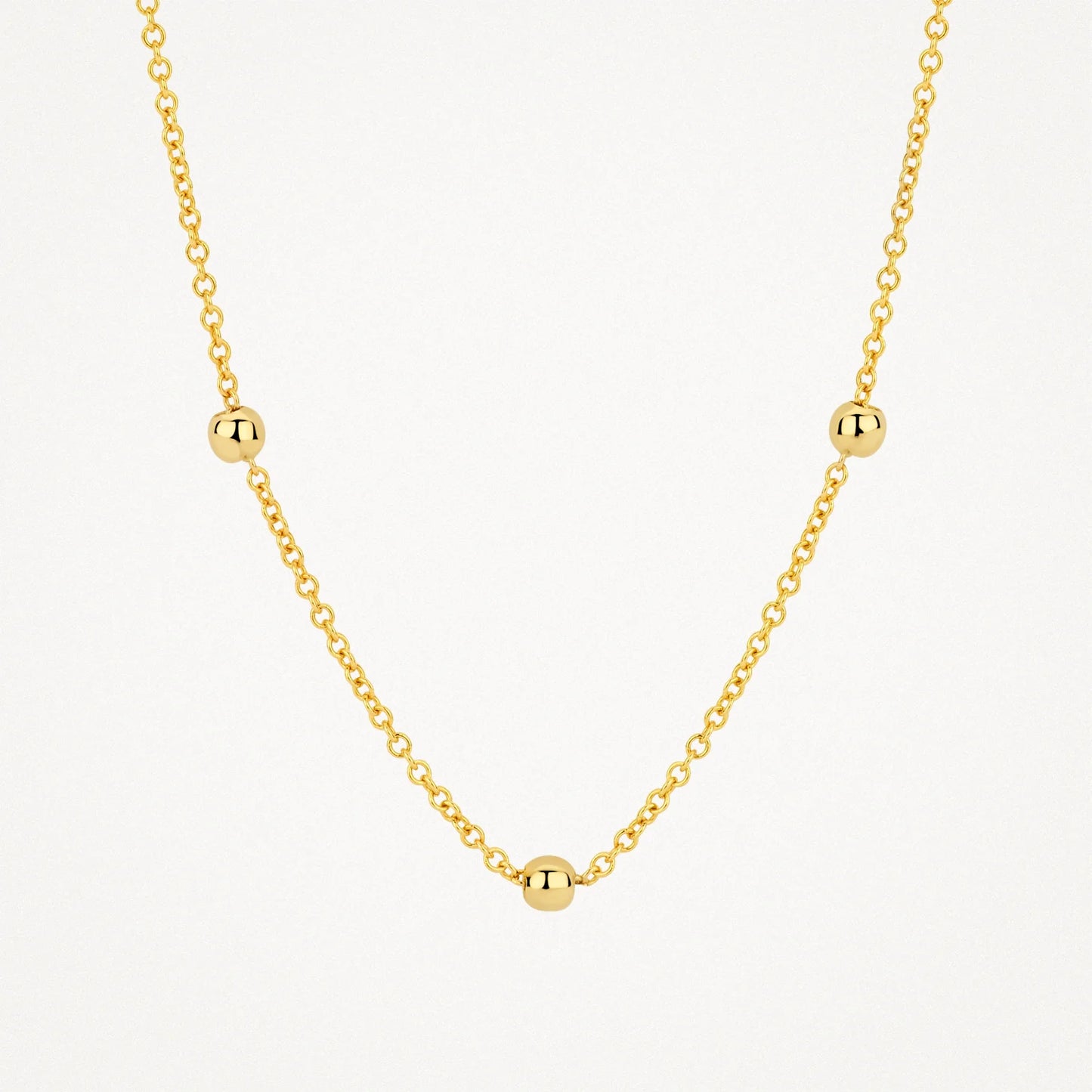 Blush Necklace 3145YGO - 14k Yellow Gold with Beads