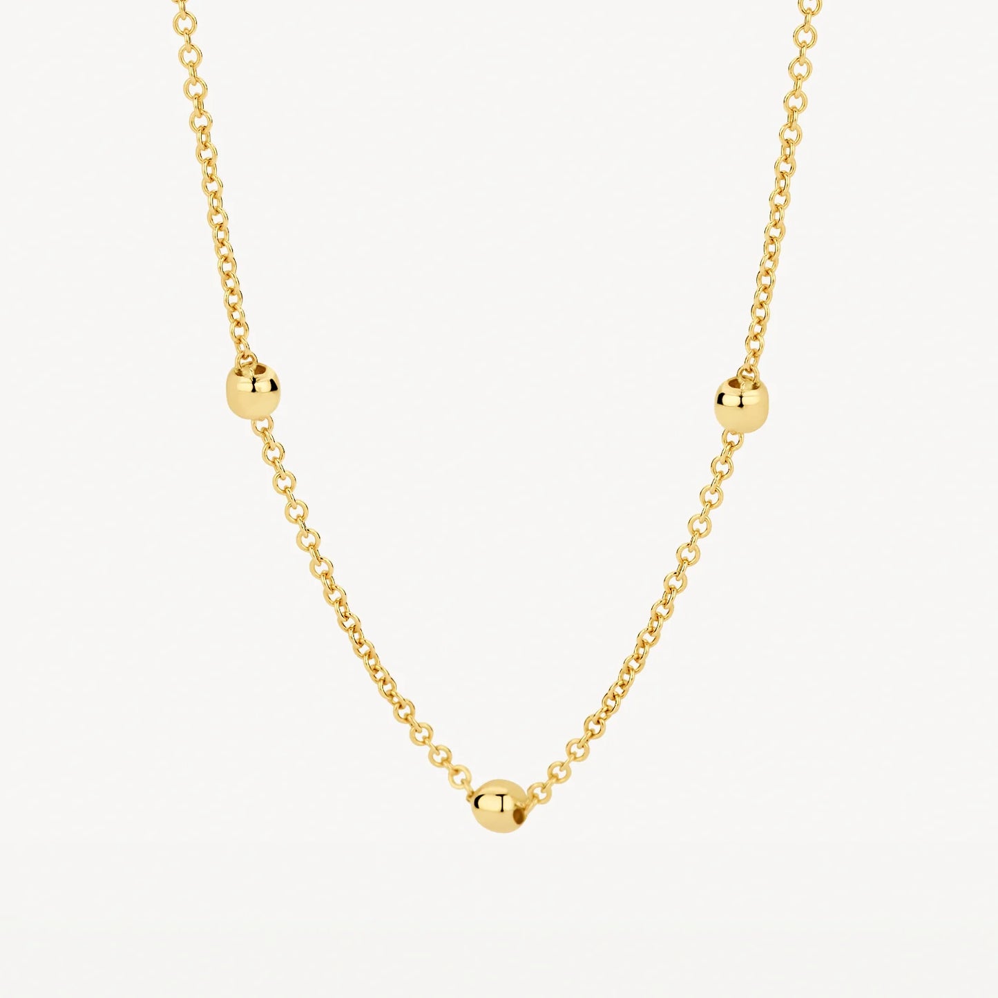 Blush Necklace 3145YGO - 14k Yellow Gold with Beads