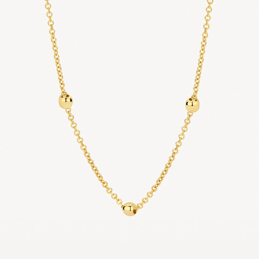 Blush Necklace 3145YGO - 14k Yellow Gold with Beads