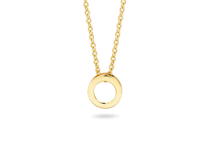 Blush Necklace 3150YGO - 14k Yellow Gold Circle