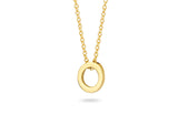 Blush Necklace 3150YGO - 14k Yellow Gold Circle
