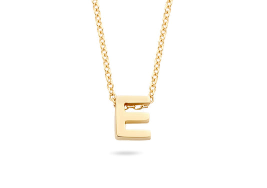 Blush Necklace 3155YGO - 14k Yellow Gold with Initial E