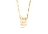 Blush Necklace 3155YGO - 14k Yellow Gold with Initial E