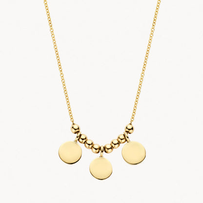 Blush Necklace 3170YGO - 14k Yellow gold with Discs