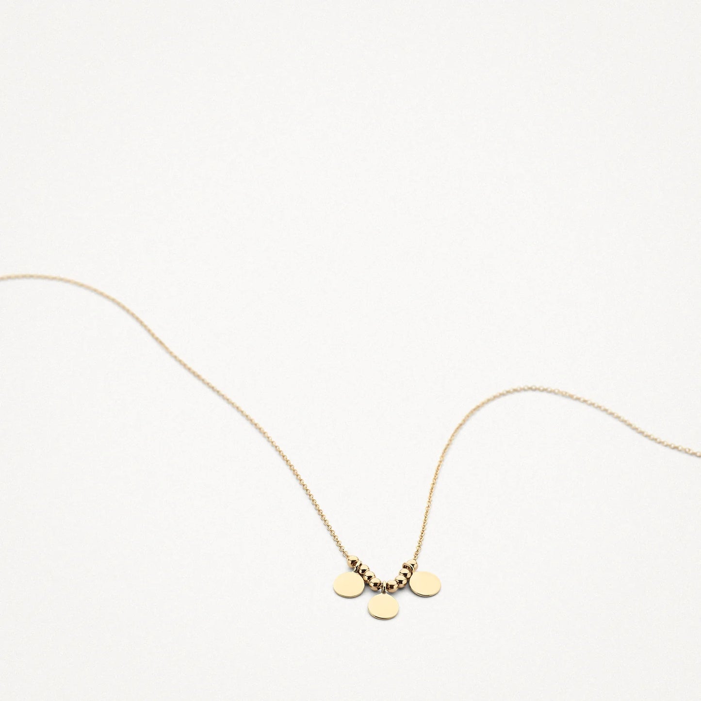 Blush Necklace 3170YGO - 14k Yellow gold with Discs