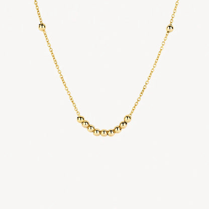 Blush Necklace 3182YGO - 14k Yellow Gold with Beads