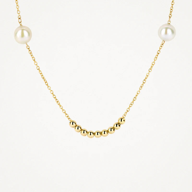 Blush Necklace 3183YPW - 14k Yellow gold with pearls