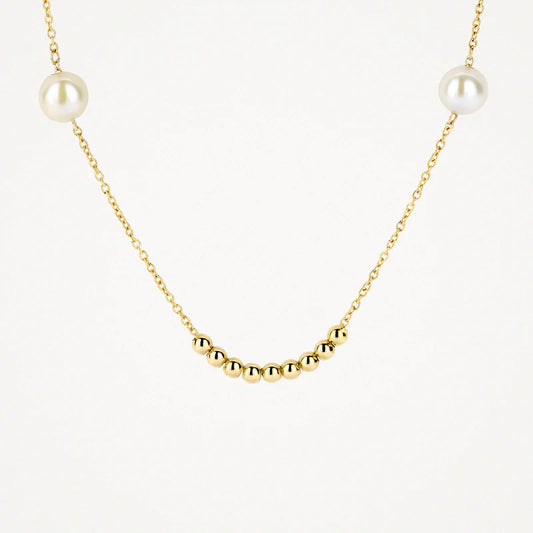 Blush Necklace 3183YPW - 14k Yellow gold with pearls