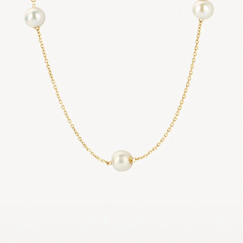 Blush Necklace 3185YPW - 14k Yellow gold with pearls