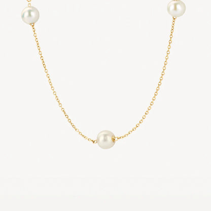 Blush Necklace 3185YPW - 14k Yellow gold with pearls