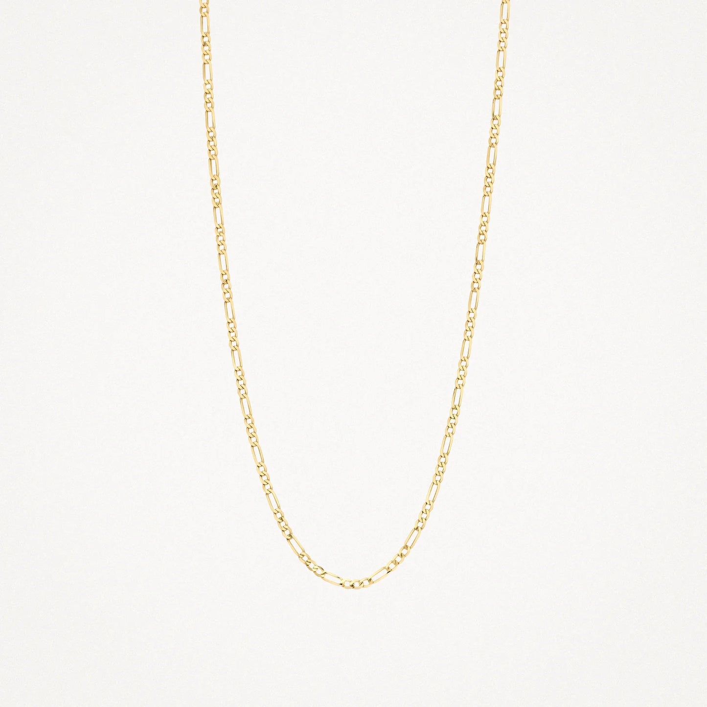 Blush Chain with figaro links 14k gold 3192YGO