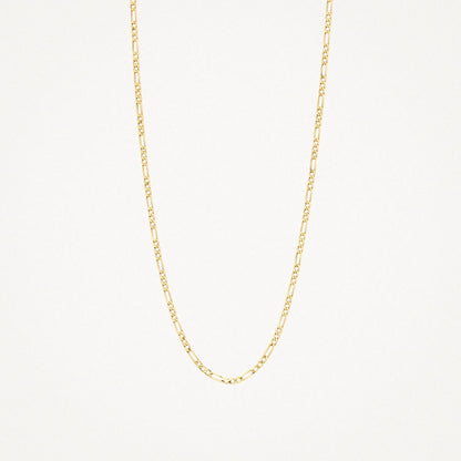 Blush Chain with figaro links 14k gold 3192YGO