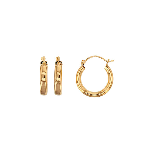 Bijoux D'Or 18ct Gold-Plated Hoops 20mm 32324920