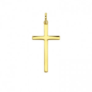 Bijoux D'Or 18ct Gold-Plated Cross 50cm Chain 326001