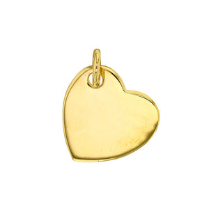 Bijoux D'Or 18ct Gold-Plated Heart Disc 45cm Chain 3260057