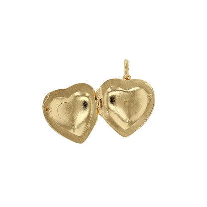 Bijoux D'Or 18ct Gold-Plated Engraved Heart Locket 3261014