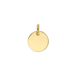 Bijoux D'Or 18ct Gold-Plated 12mm Round Disc 45cm Chain 32676412