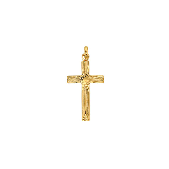 Bijoux D'Or 18ct Gold-Plated Cross 50cm Chain 326796