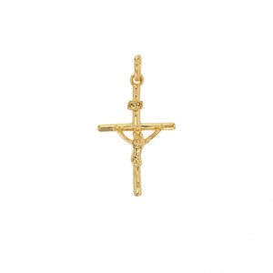Bijoux D'Or 18ct Gold-Plated Crucifix 50cm Chain 326797