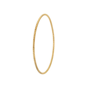 Bijoux D'Or 18ct Gold-Plated bangle 66mm 328103