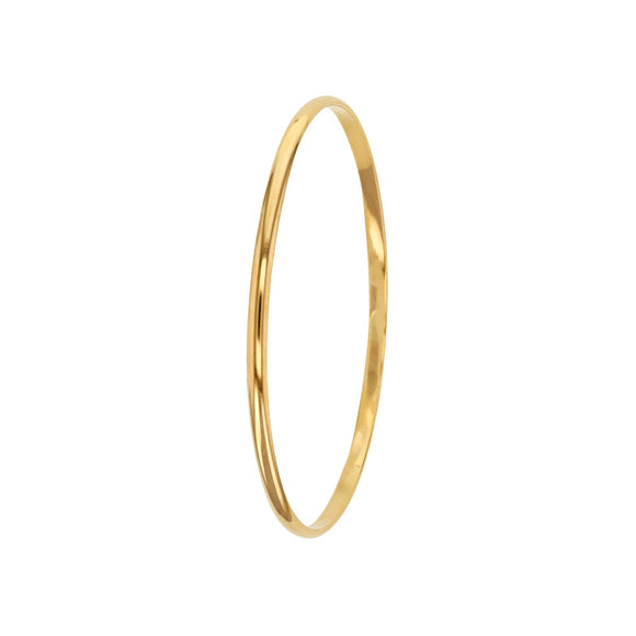 Bijoux D'Or 18ct Gold-Plated flat bangle 62mm 328104