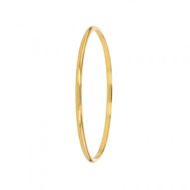 Bijoux D'Or 18ct Gold-Plated Plain Bangle  68mm 328759