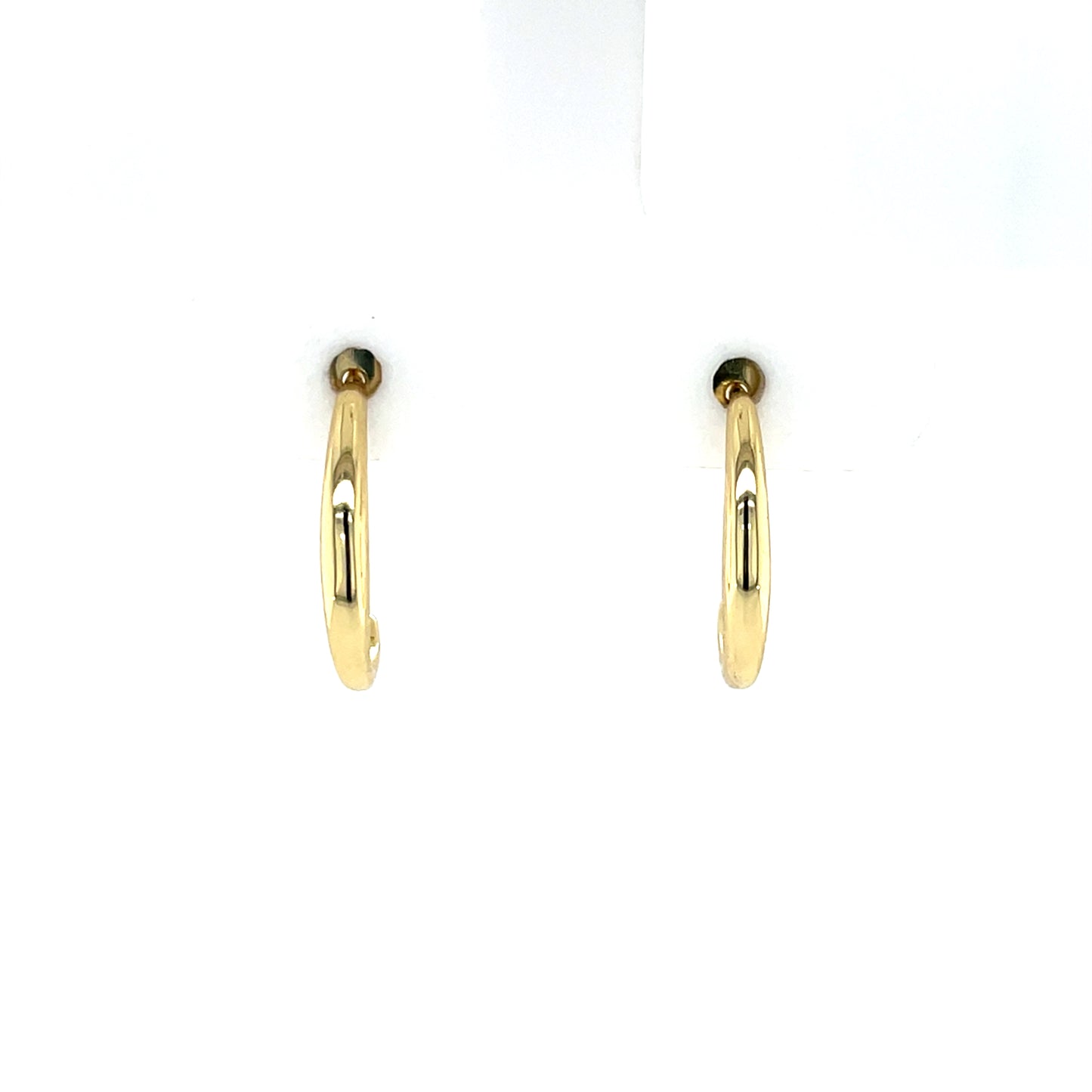 Silver Gold-plated 3/4 Hoop Earrings SE3569