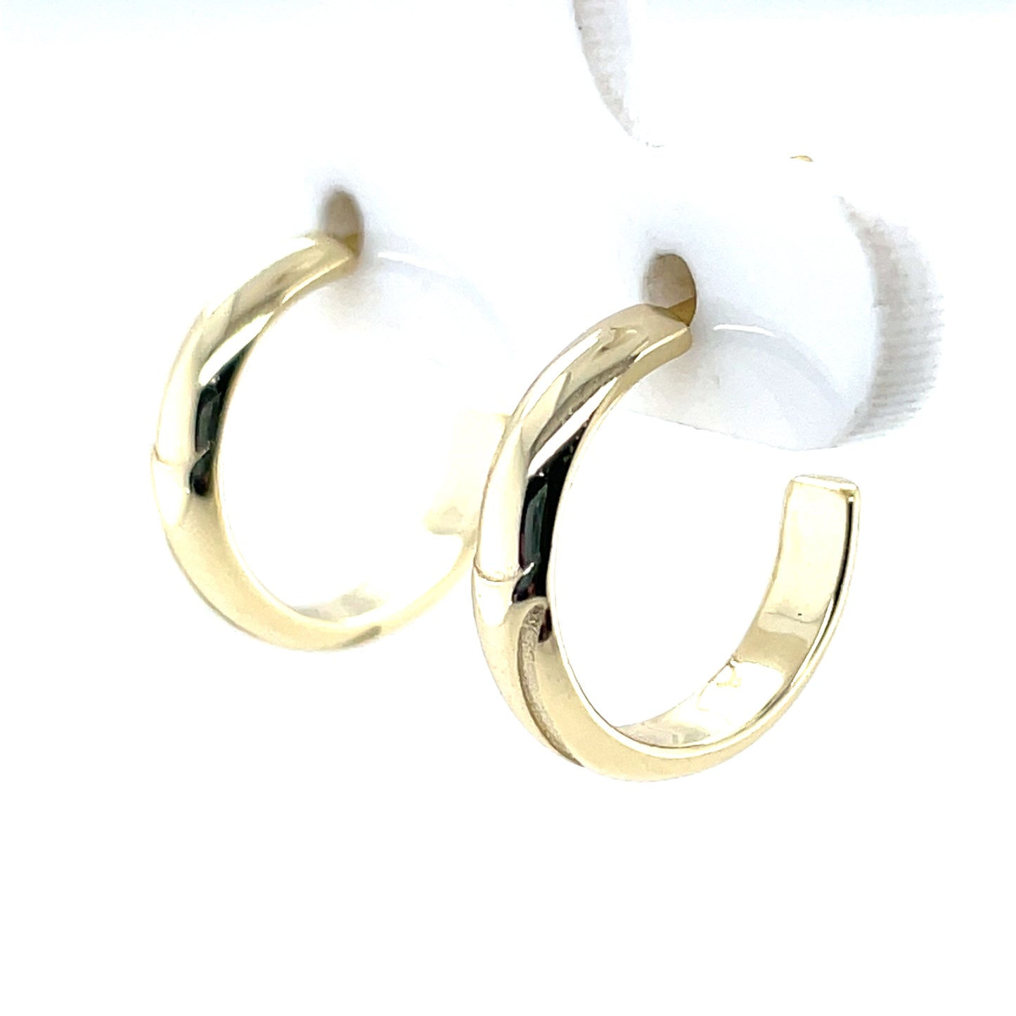Silver Gold-plated 3/4 Hoop Earrings SE3570