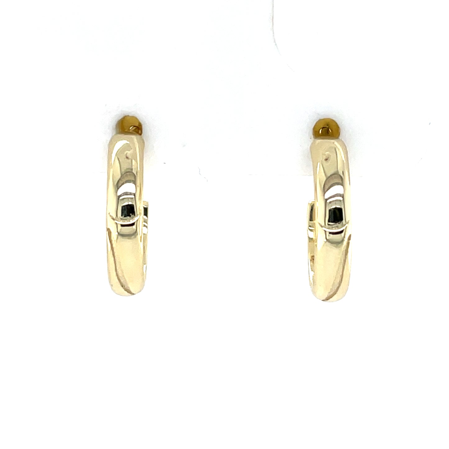 Silver Gold-plated 3/4 Hoop Earrings SE3570