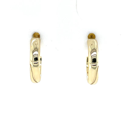 Silver Gold-plated 3/4 Hoop Earrings SE3570