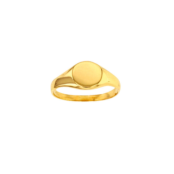 9ct Gold Oval Signet Ring GR392