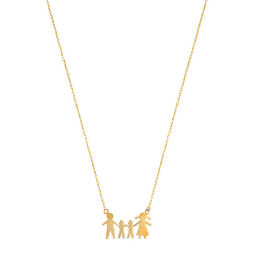 9ct Gold Family (4) Pendant GP860