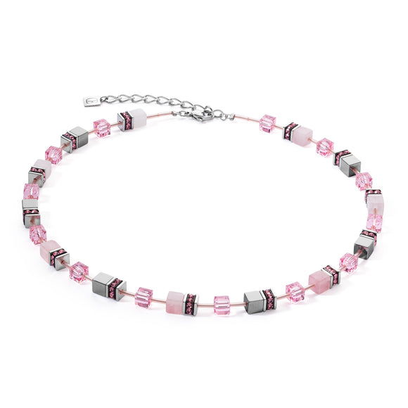 COEUR DE LION GeoCUBE® Iconic Precious necklace rose 4017101900