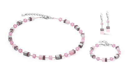 COEUR DE LION GeoCUBE® Iconic Precious necklace rose 4017101900