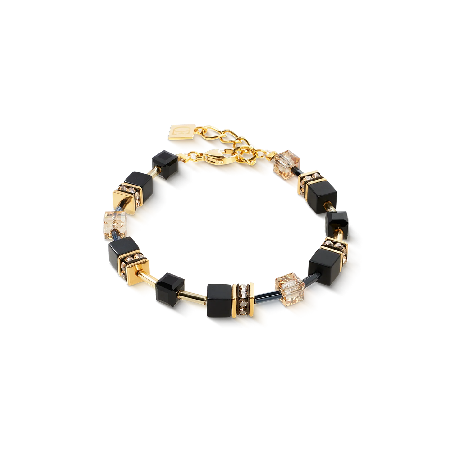 COEUR DE LION GeoCUBE® bracelet onyx black-gold 4018301316