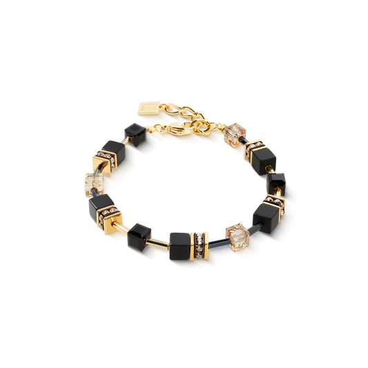 COEUR DE LION GeoCUBE® bracelet onyx black-gold 4018301316