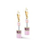 COEUR DE LION GeoCUBE® Iconic Mono Gold earrings pink 4020201920