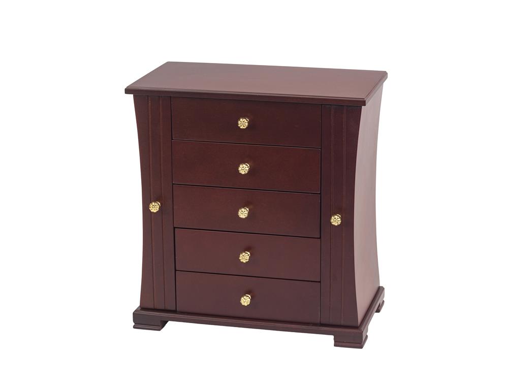 Walnut finish Wardrobe Jewel Case 4072