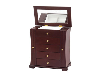 Walnut finish Wardrobe Jewel Case 4072