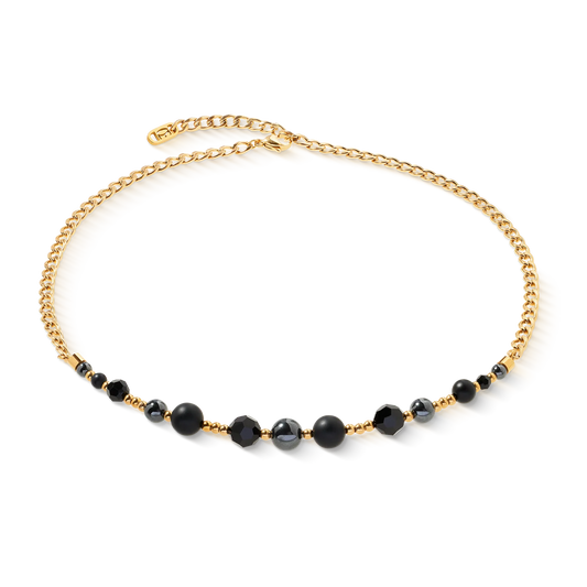 COEUR DE LION  Necklace Pure Spheres gold-black 4089101316
