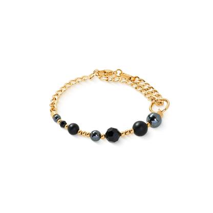 COEUR DE LION Bracelet Pure Spheres gold-black 4089301316
