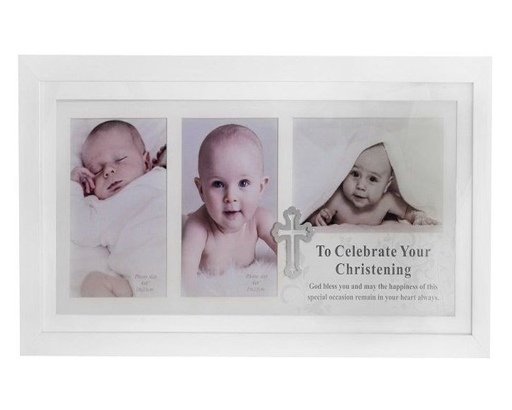 My Christening Day Triple Photo Frame 42-1500