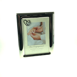 Silver Plated Engagement 4 x 6 Photo Frame 42-1531