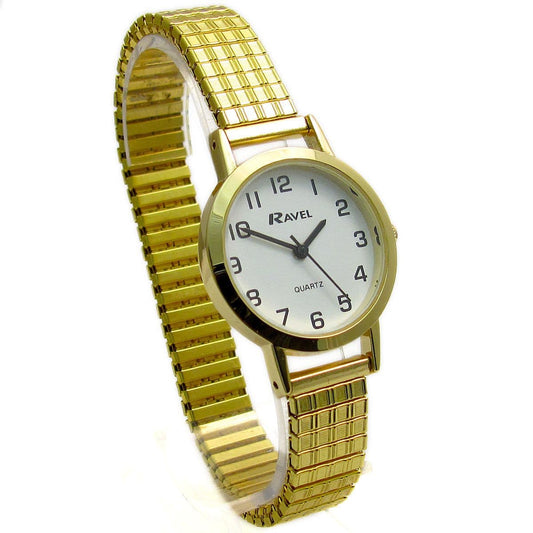 Ladies Gold Full Figure Expander Watch 44-1022