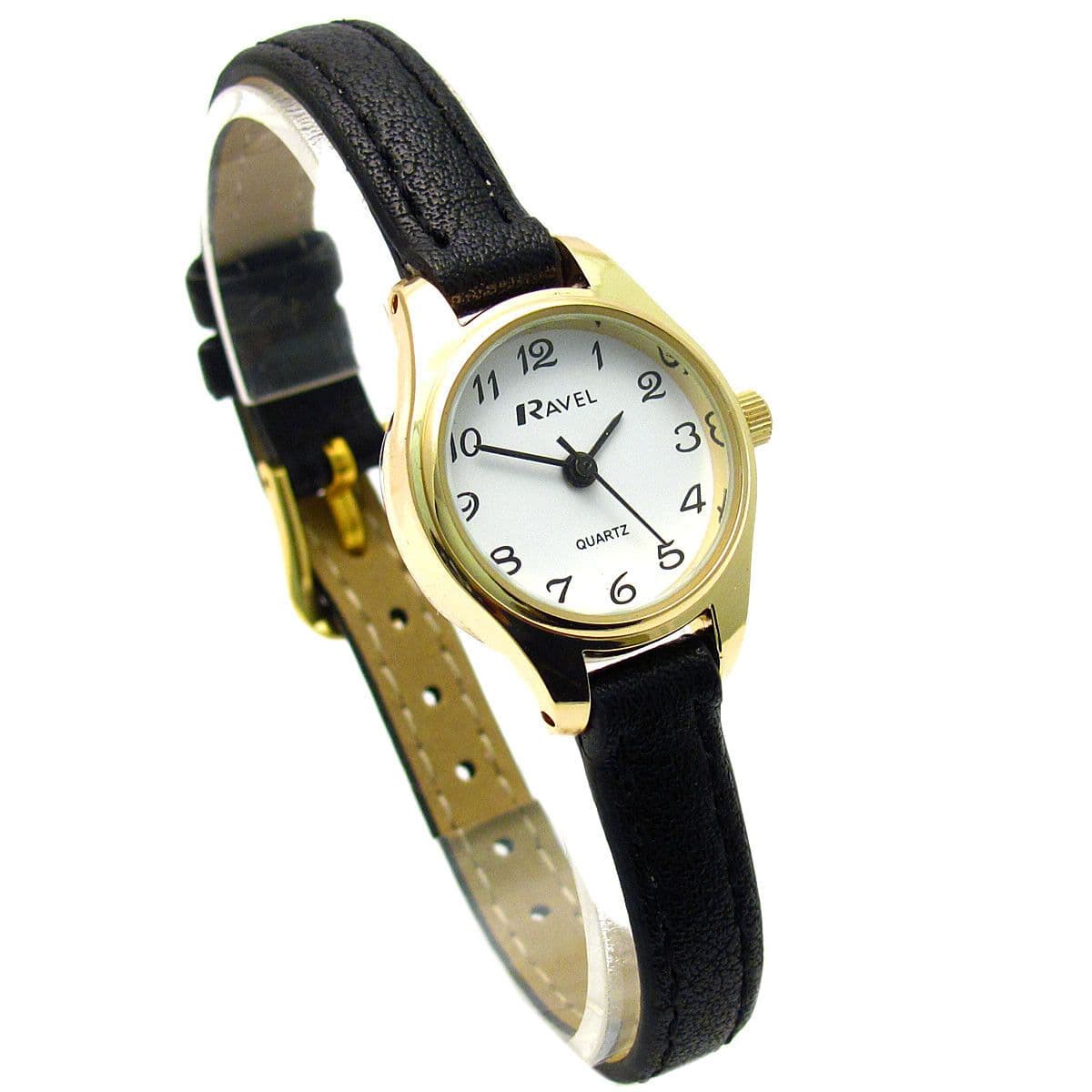 Ladies Gold Full Figure Strap Watch 44-4032