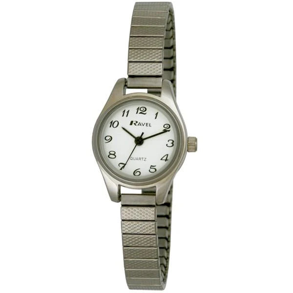 Ladies Silver Full Figure Expander Watch 44-7022