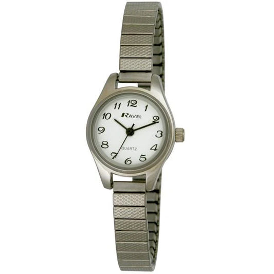 Ladies Silver Full Figure Expander Watch 44-7022