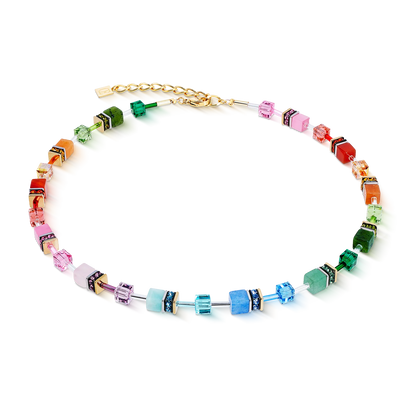 COEUR DE LION  GeoCUBE® Iconic Precious necklace Rainbow 4905101520