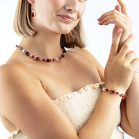 COEUR DE LION  GeoCUBE® Iconic Precious necklace Festive red 4905100316